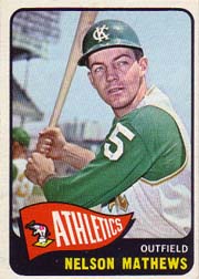 1965 Topps Baseball Cards      087      Nelson Mathews